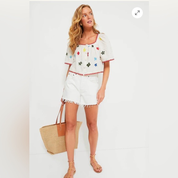 Caroline Constas Embroidered trim and floral motif Top - Picture 10 of 16